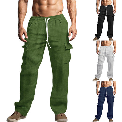 Herren Cargo-Hose Stretch Bequem Mit Seitentaschen