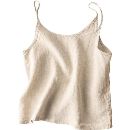 Leichtes Damen Leinen-Top Sommer Oberteil