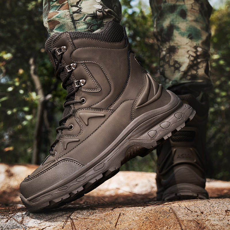 Herren Tactical Boots Robust Militärstil Schwarze Stiefel