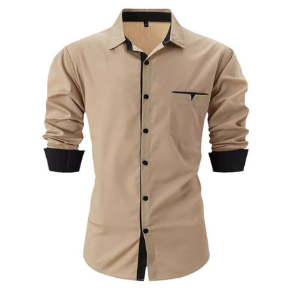 Herren Hemd Kontrastkragen Elegantes Design Berlin