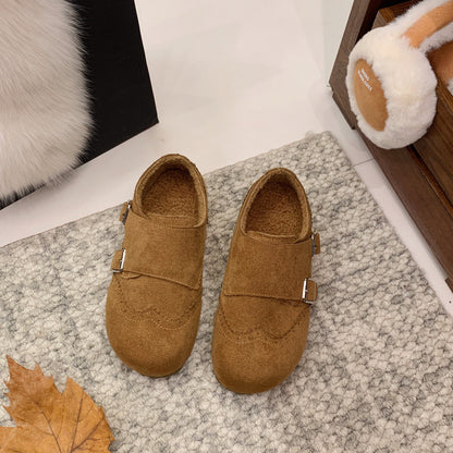 Damen Clogs Weichleder Bequem Schnallenverschluss Modern