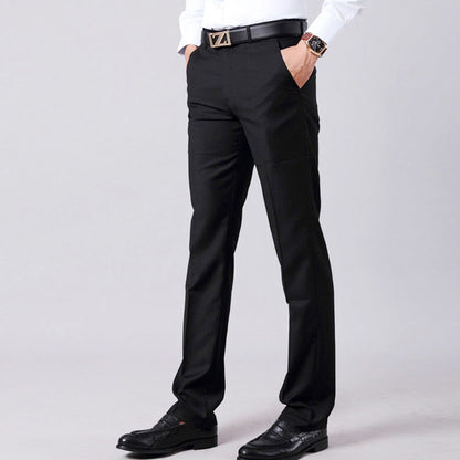Herren Anzughose Slim Fit Business Schwarz - BerlinGlamour