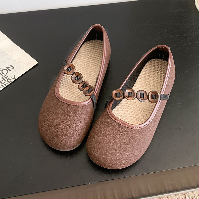 Damen Ballerina Schuhe Elegant Schmuck Detail