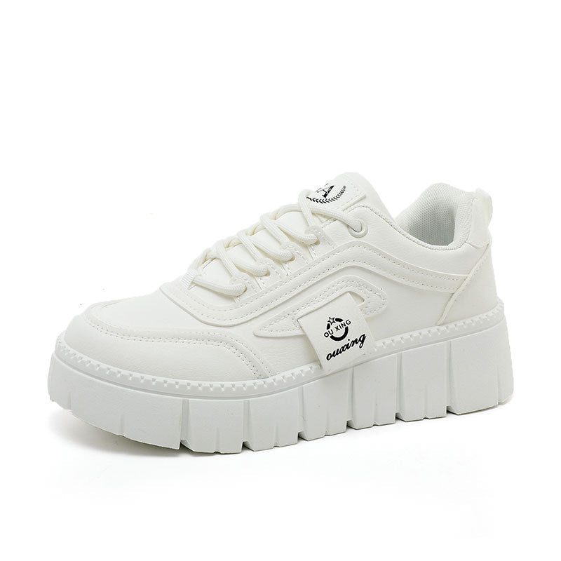 Damen Sneaker Plattform Sportlich Komfortabel