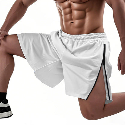Herren Sportshorts Elastisch Mit Reißverschluss
