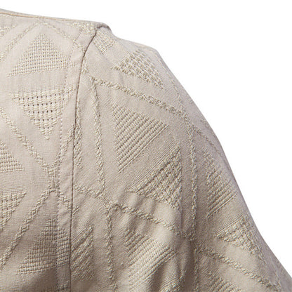 Herren Kurzarmhemd Modern mit Webmuster