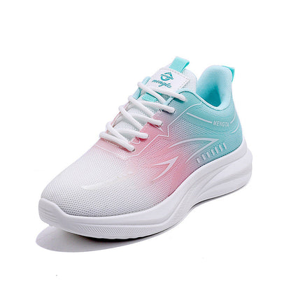 Damen Sneaker Leicht Sportlich Mit Dämpfung Weiß