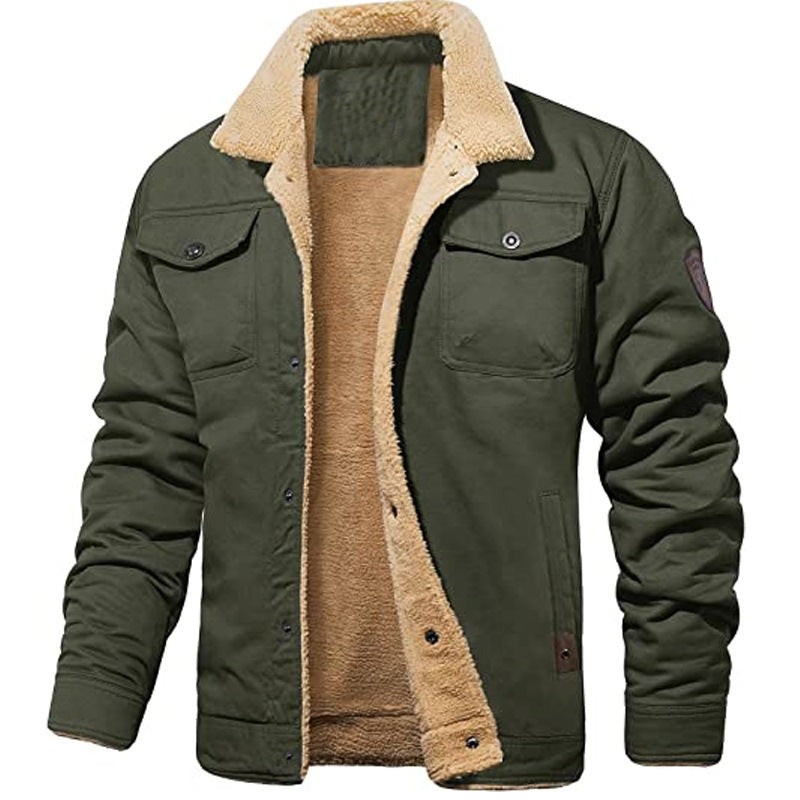 Herren Winterjacke Gefüttert Warm Isoliert