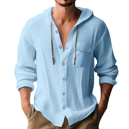 Herren Hoodie Sweatshirt Mit Brusttasche Bequem Modern