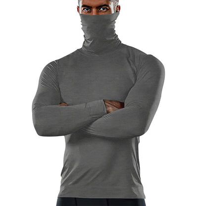 Herren Langarmshirt Sportlich atmungsaktiv Hochkragen