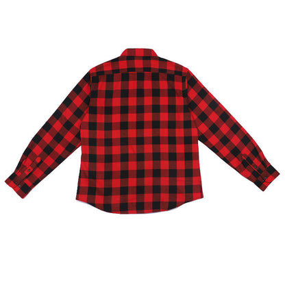 Herren Flanellhemden Kariert Warm Modern