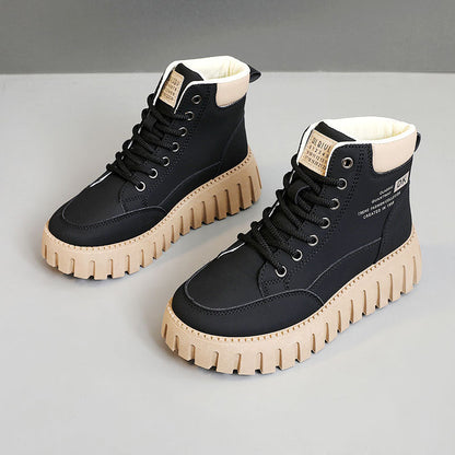 Damen Sneaker High-Top Komfortabel Rutschfest Mit Dämpfung