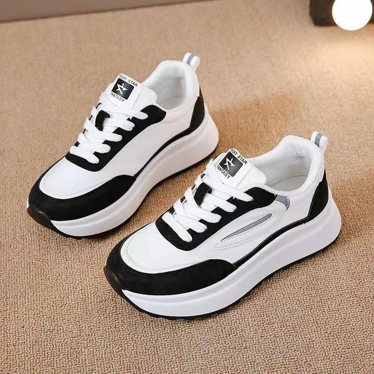 Damen Sneaker Plateau Komfort Schuhe Trendig