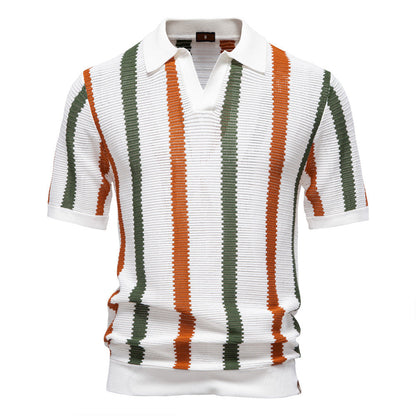 Herren Polo-Shirt Modernes Textildesign Slim Fit