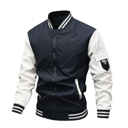 Herren Bomberjacke Modern Reflektierend Taschen - BerlinGlamour