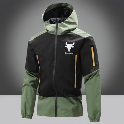 Herren Funktionsjacke Atmungsaktiv Winddicht Mit Taschen - BerlinGlamour