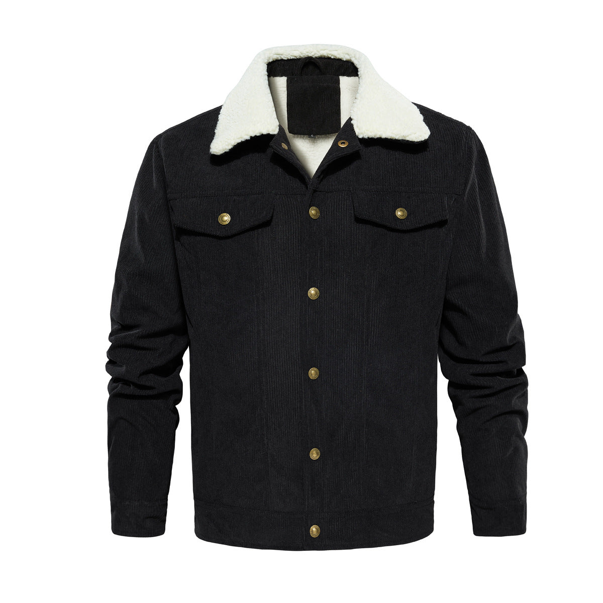 Herren Cordjacke Fleecegefüttert Warm Winter