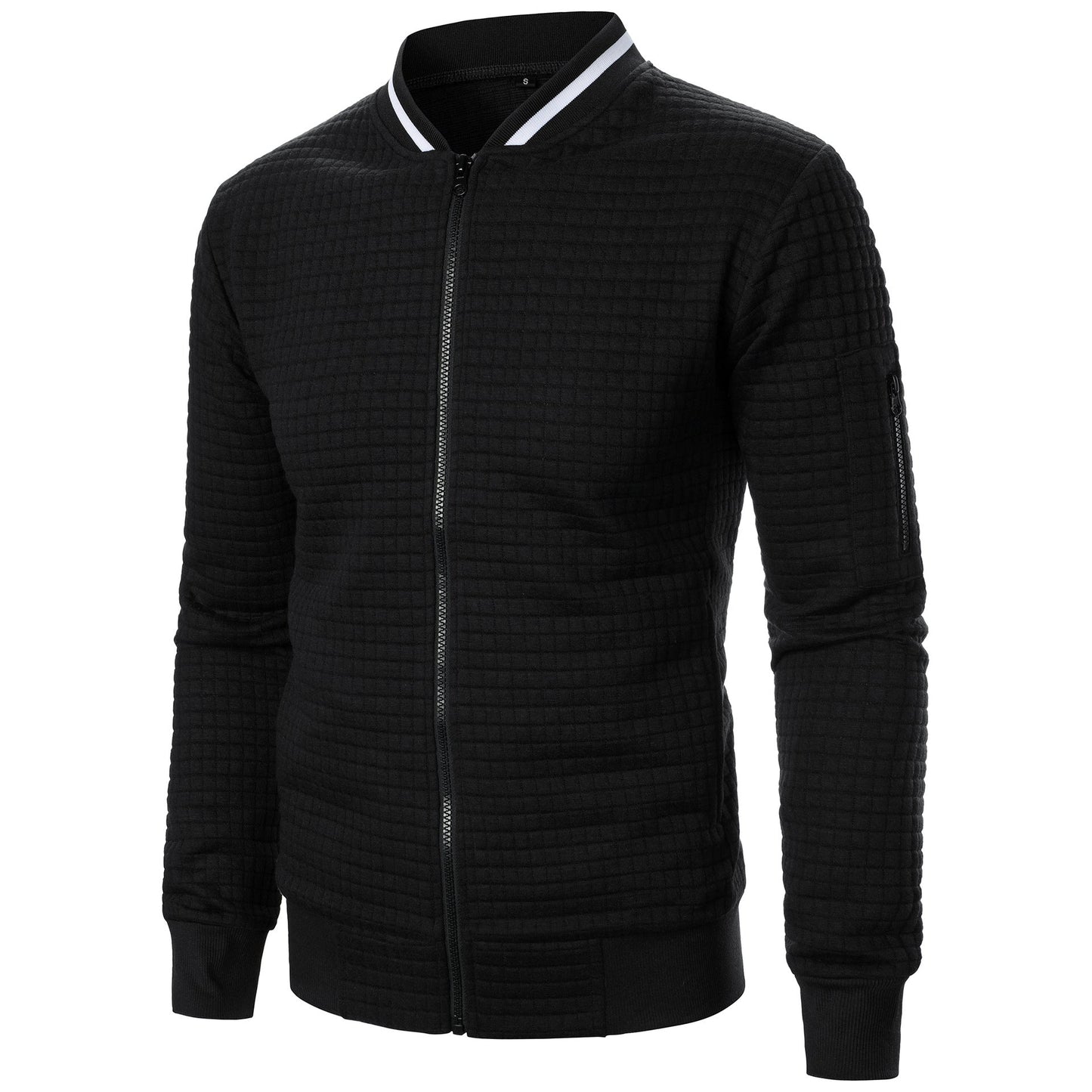 Herren Steppjacke Sportlich Funktionell mit Strukturdesign