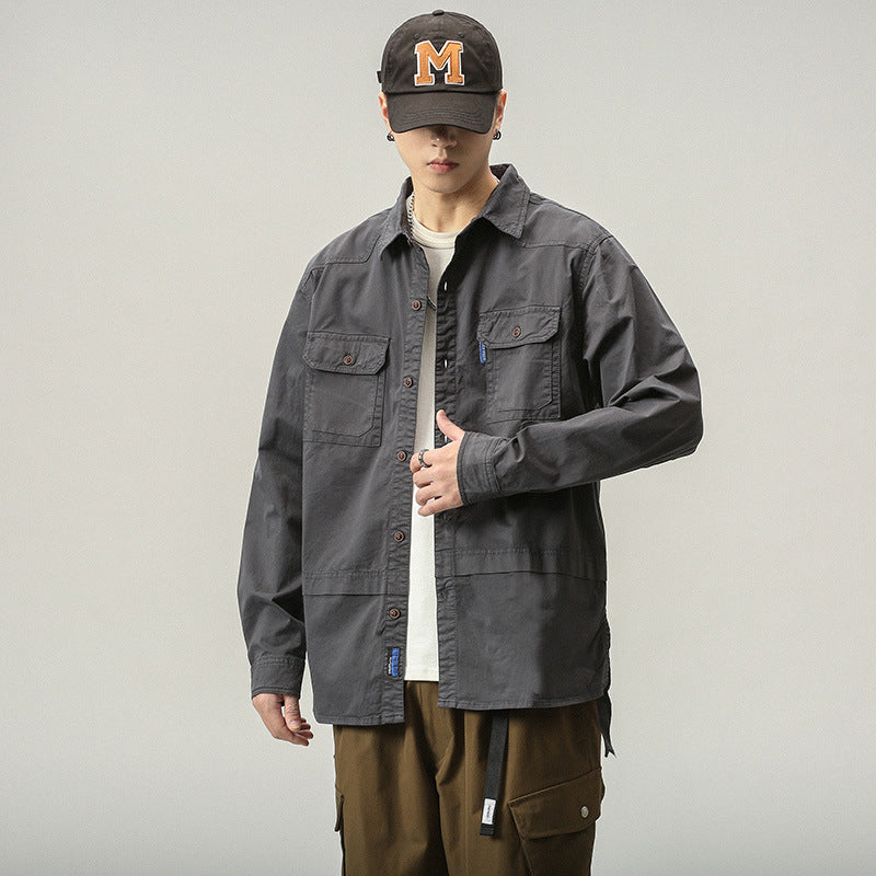 Herren Outdoor Jacke mit Taschen Praktisch Lässig