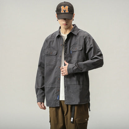 Herren Outdoor Jacke mit Taschen Praktisch Lässig