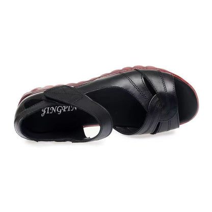 Damen Sandalen Bequem Riemchen Atmungsaktiv Weich