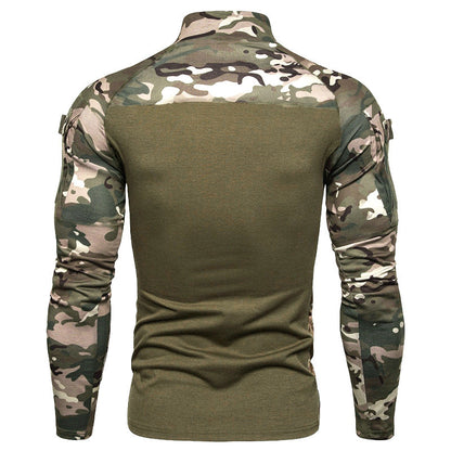 Herren Langarm Pullover Sportlich Reißverschluss Hochkragen