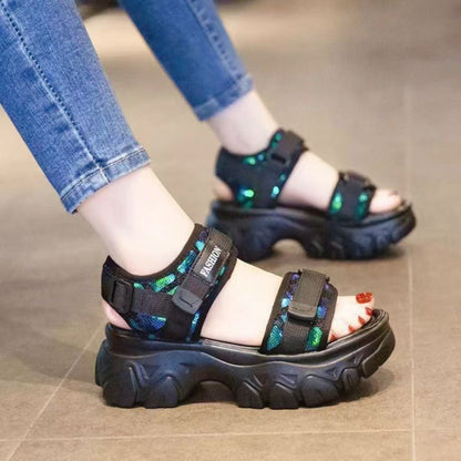 Damen Sport-Sandalen Bequem Verstellbar Flexibel