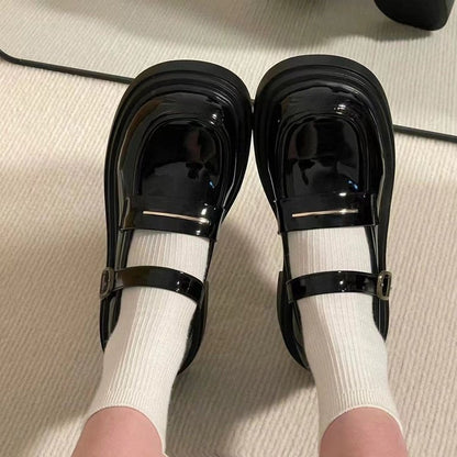 Damen Plateau Mokassins Riemen Sohle Strapazierfähig Damen Schuhe