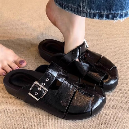 Damen Sandalen Bequem Heidi Stil