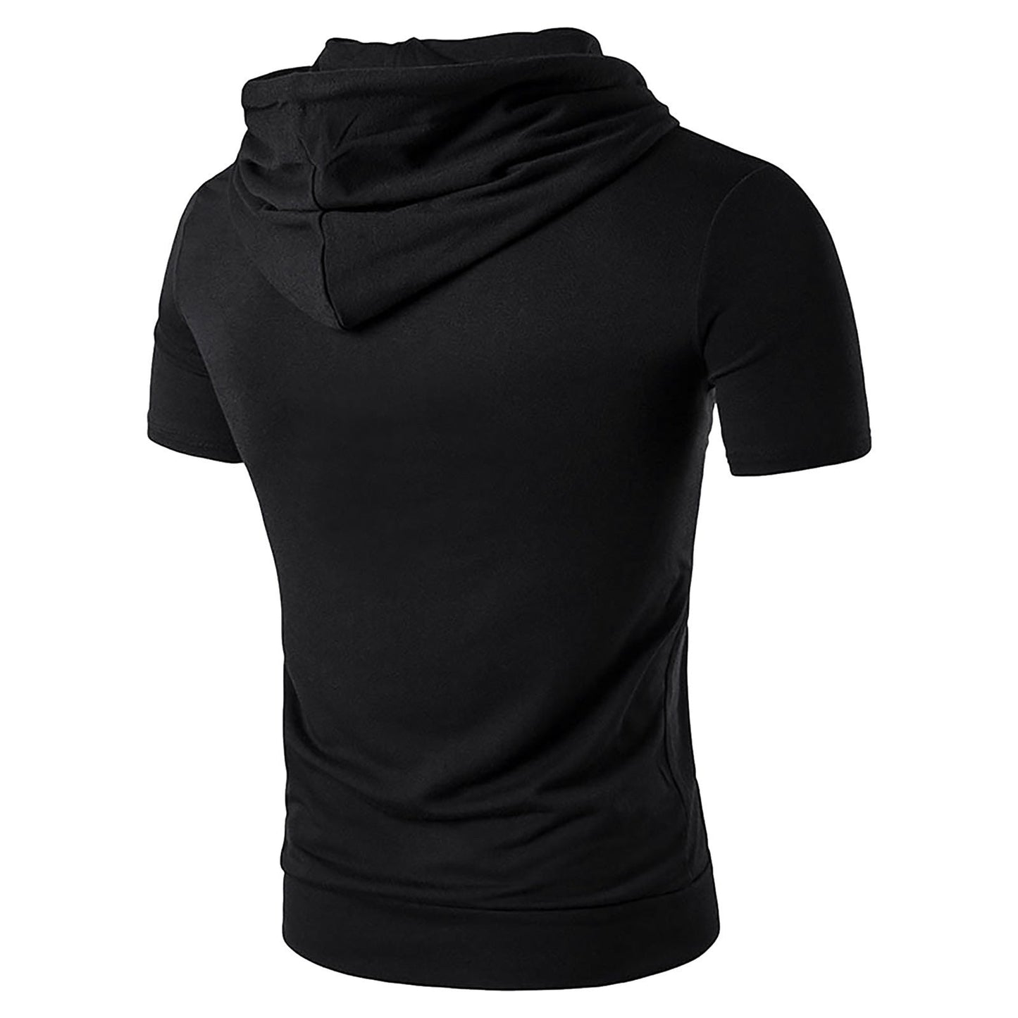 Herren Kapuzenoberteil Kurzarm Sportlich Trendy