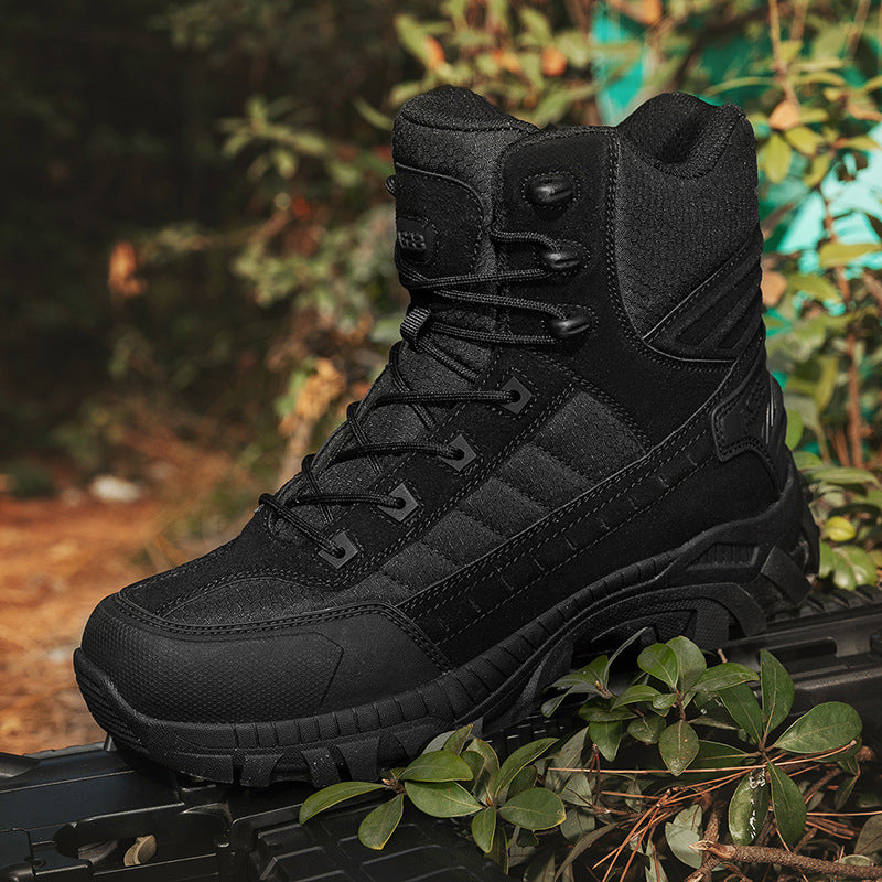 Herren Wanderschuhe Hoch Knöchelschutz Rutschfest Outdoor - BerlinGlamour