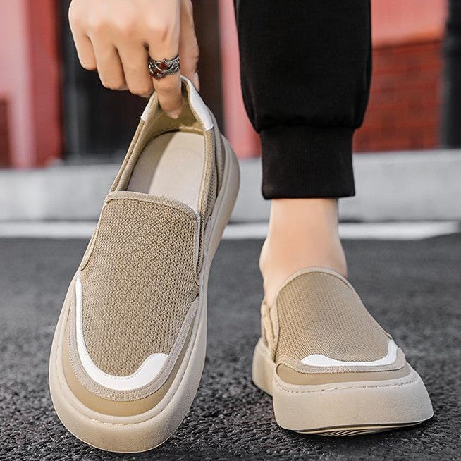 Damen Sneaker Leicht Slip-On Atmungsaktiv Rutschfest