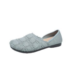 Damen Ballerinas Bequem Strickdesign Modisch