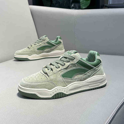 Damen Sneaker Sportlich Wildleder Sohle Dämpfend