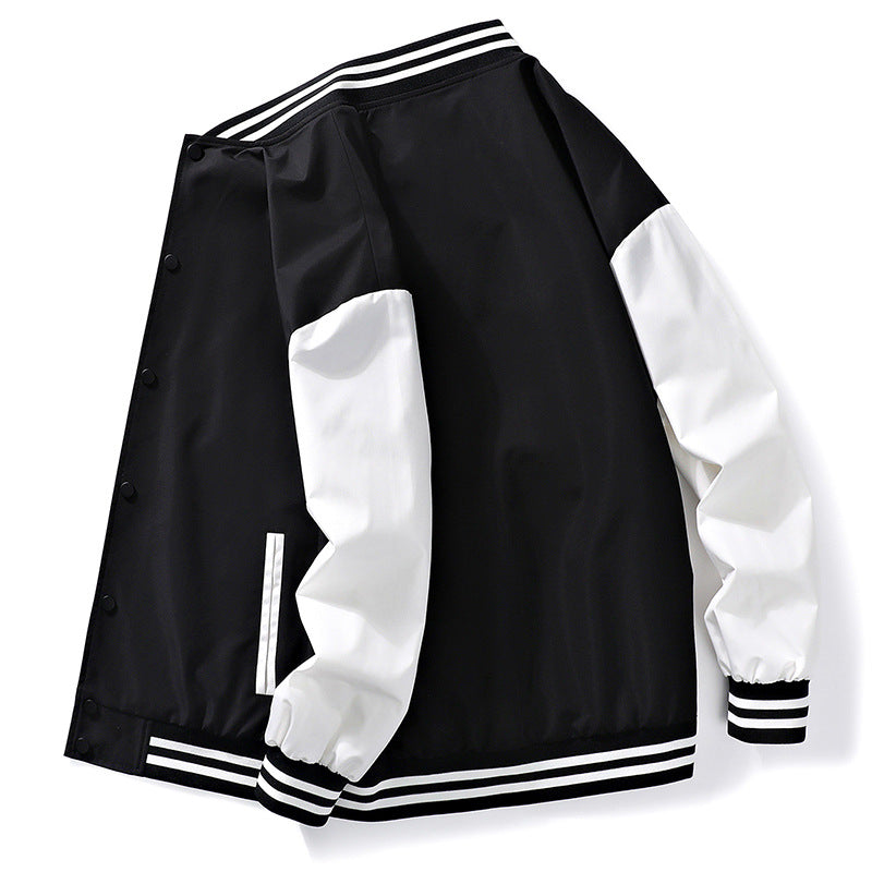 Herren Collegejacke Lässig Farbblock Modern
