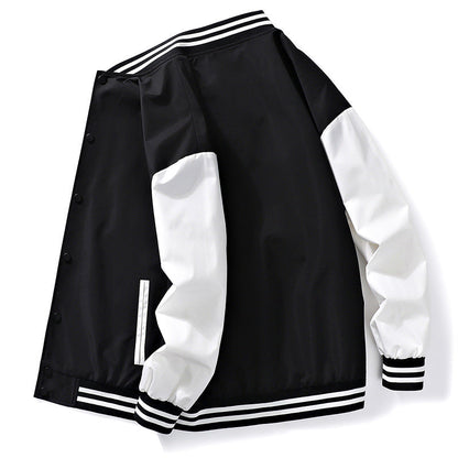 Herren Collegejacke Lässig Farbblock Modern