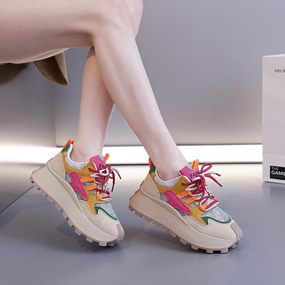 Damen Sneaker Trendy Ergonomisch mit Weichem Innenfutter