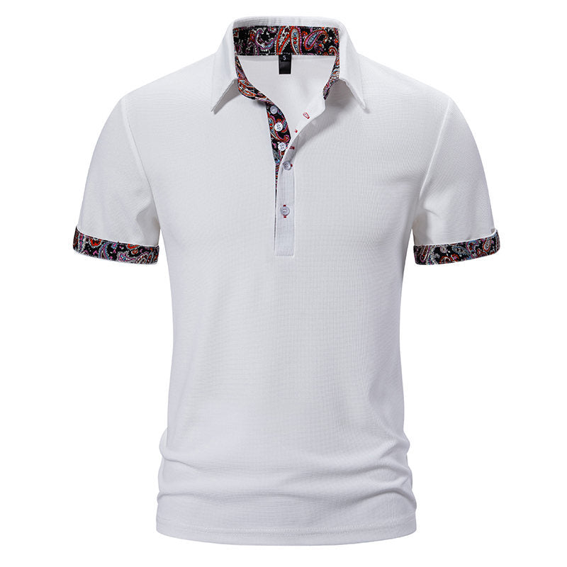 Herren Poloshirt Modern Bunt Kragen Komfortschnitt