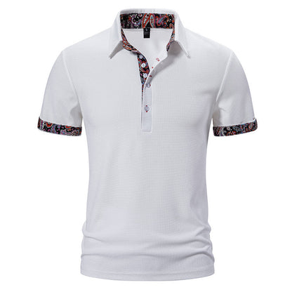 Herren Poloshirt Modern Bunt Kragen Komfortschnitt