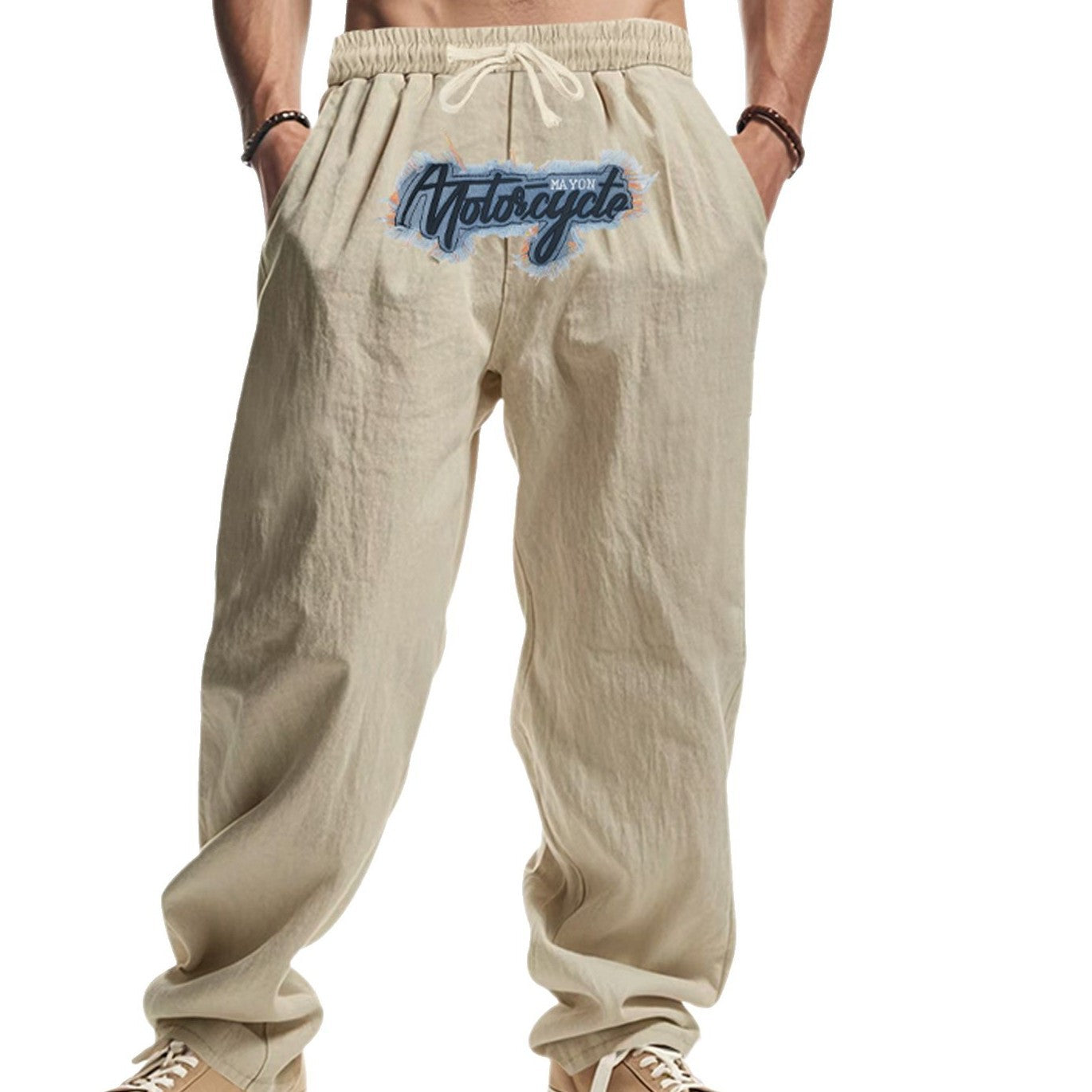 Herren Motorradhosen Leder Bequem Mit Taschen