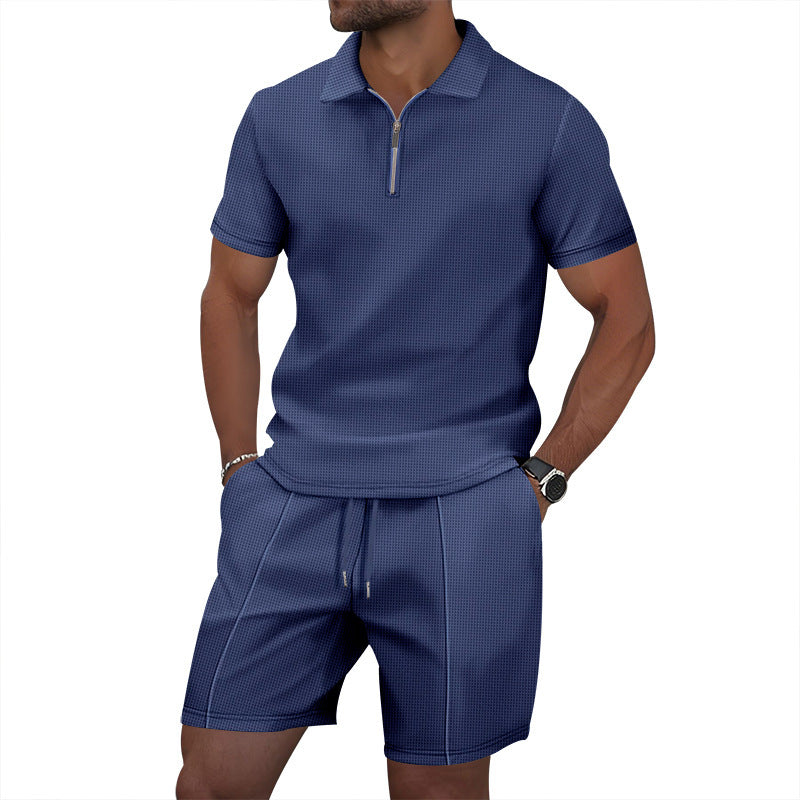 Herren Sportoutfit Stehkragen Elastisch Modern