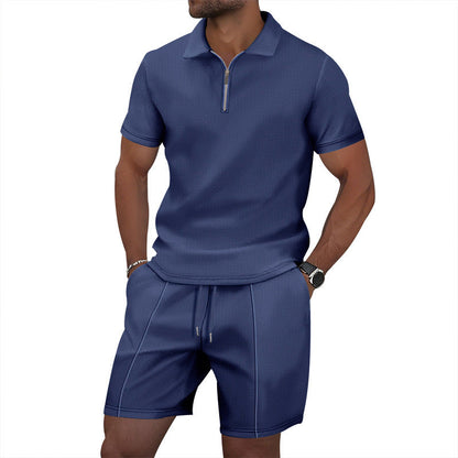 Herren Sportoutfit Stehkragen Elastisch Modern
