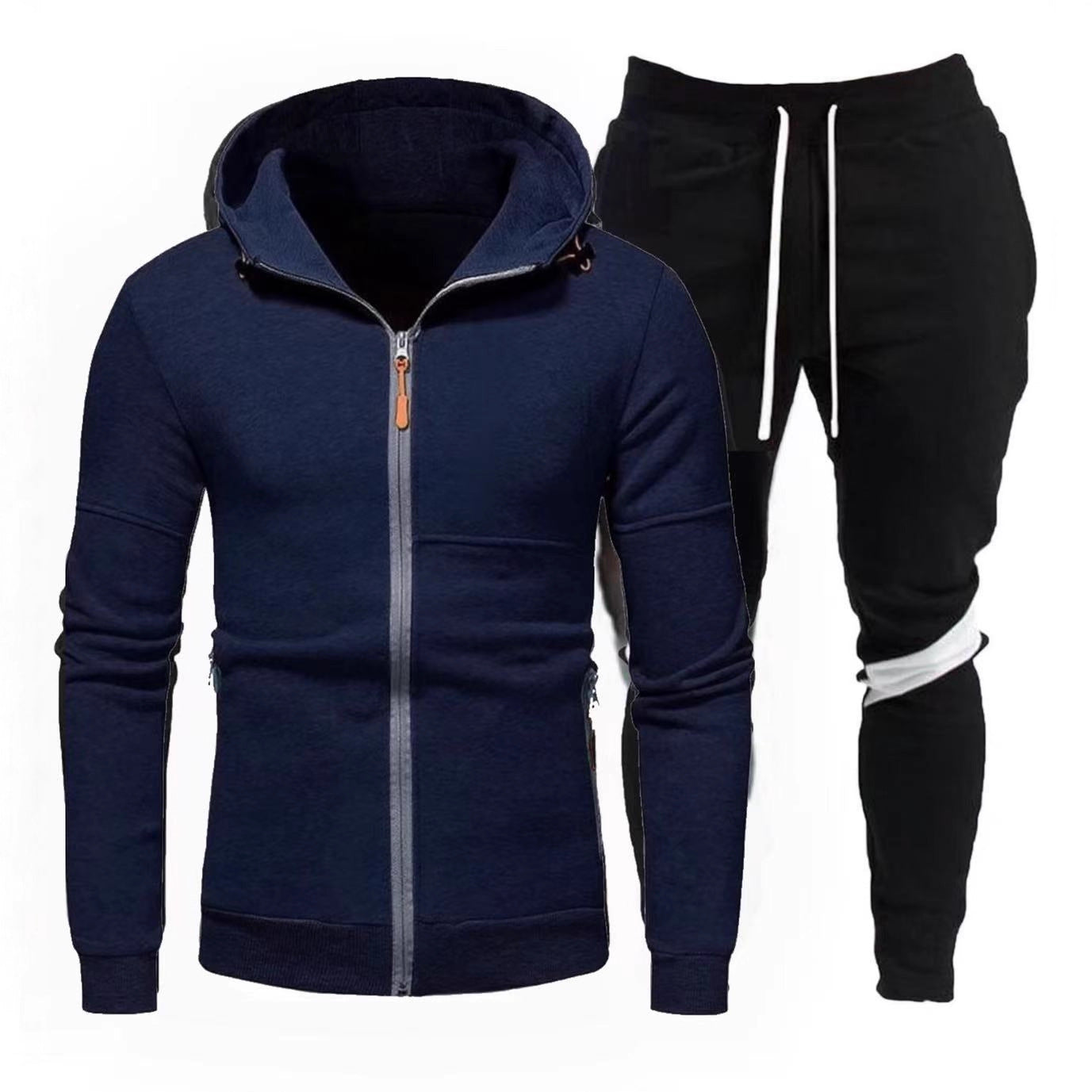 Herren Sportjacke Kapuzenjacke Jogginganzug Mit Reißverschluss - BerlinGlamour