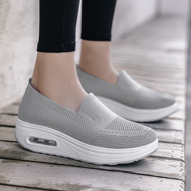 Damen Sneaker Slip-On Bequem Luftdurchlässig Modisch