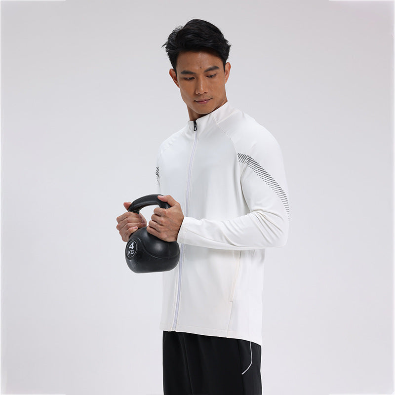 Herren Langarmjacke Sportlich Funktionaler Reißverschluss Waterproof