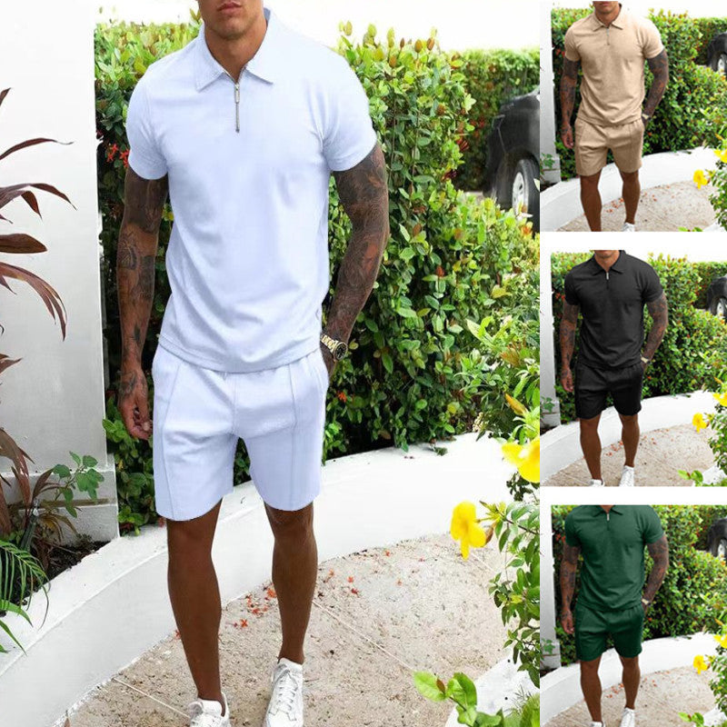 Herren Sportset Kurzarm Elastischer Bund Sportlich - BerlinGlamour