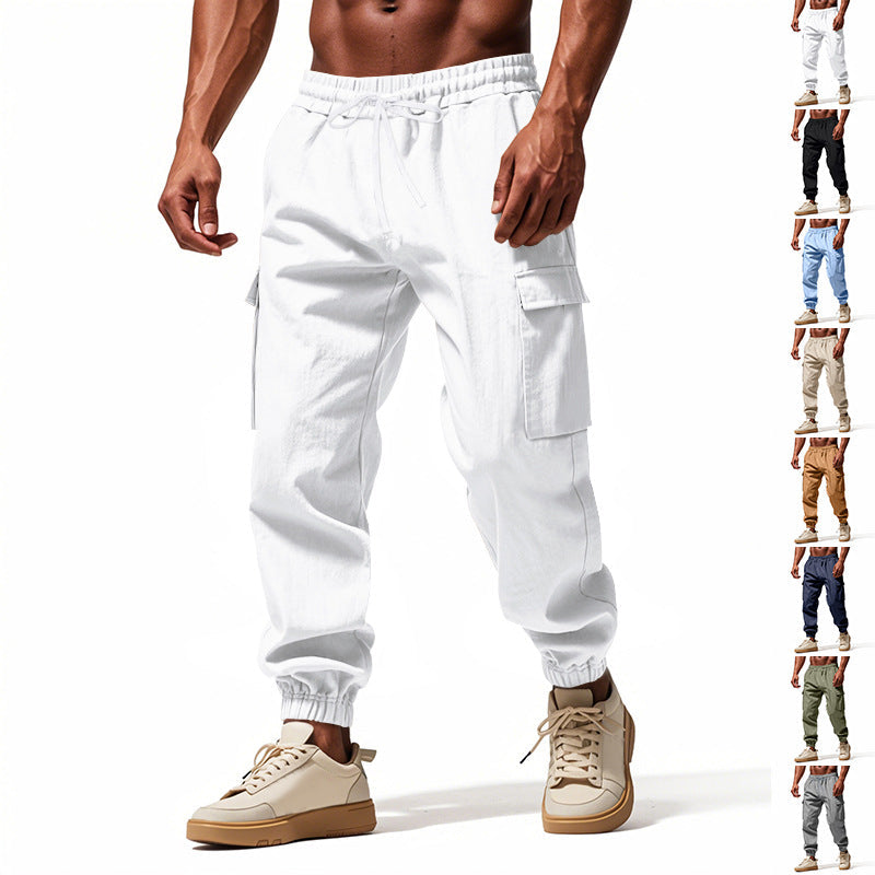 Herren Cargo-Hose Bequem Elastisch Taschen - BerlinGlamour