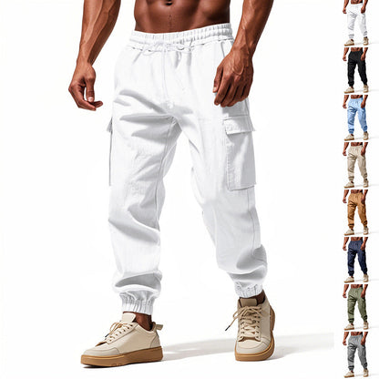 Herren Cargo-Hose Bequem Elastisch Taschen - BerlinGlamour