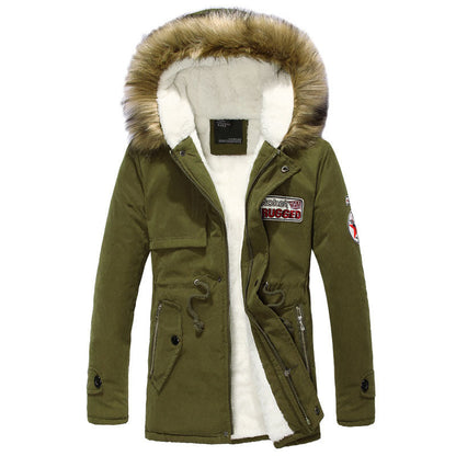 Herren Winterjacke Stylisch Mit Abnehmbarer Kapuze Schwarz - BerlinGlamour