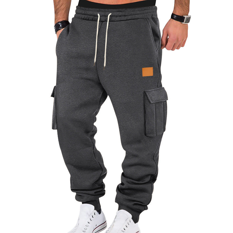 Herren Sweatpants Bequem Cargo mit elastischem Bund